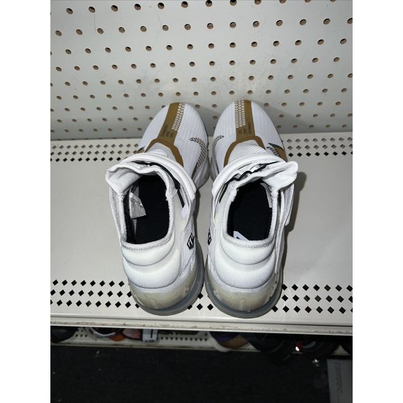 Nike Force Zoom Trout 7 Mens Metal Baseball Cleats Size 7.5 White Gold Black - Picture 2 of 9